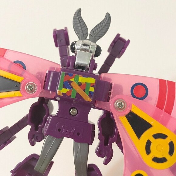 Vintage 80s LH V World Invading Insects Purple Rainbow Moth Figure Flaws - Picture 16 of 16